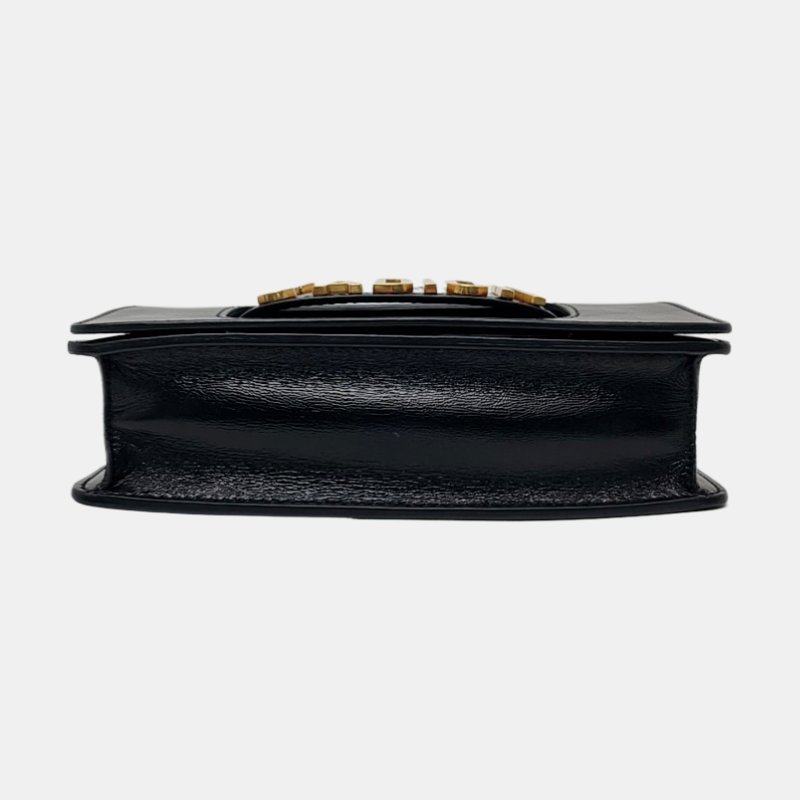 DIOR J'Adior黑色牛皮單肩包斜挎包金色五金-5