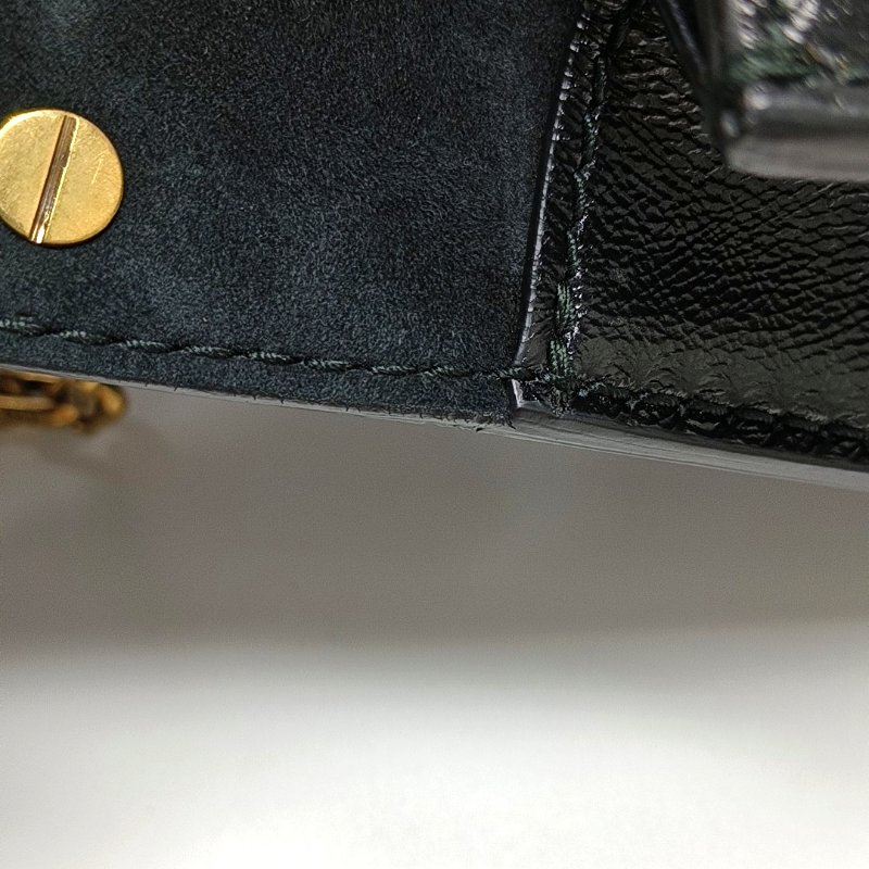 DIOR J'Adior黑色牛皮單肩包斜挎包金色五金-8