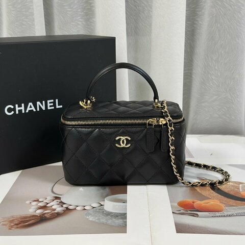 CHANEL Handle長盒子 - 黑金31開