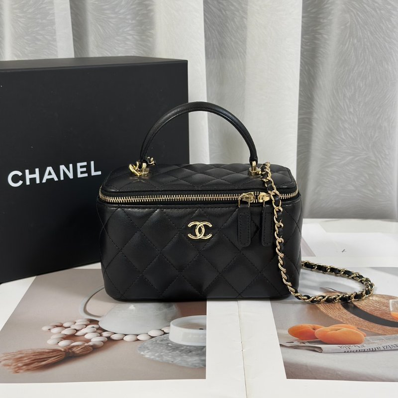 CHANEL Handle長盒子 - 黑金31開-0