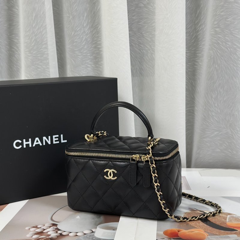 CHANEL Handle長盒子 - 黑金31開-3