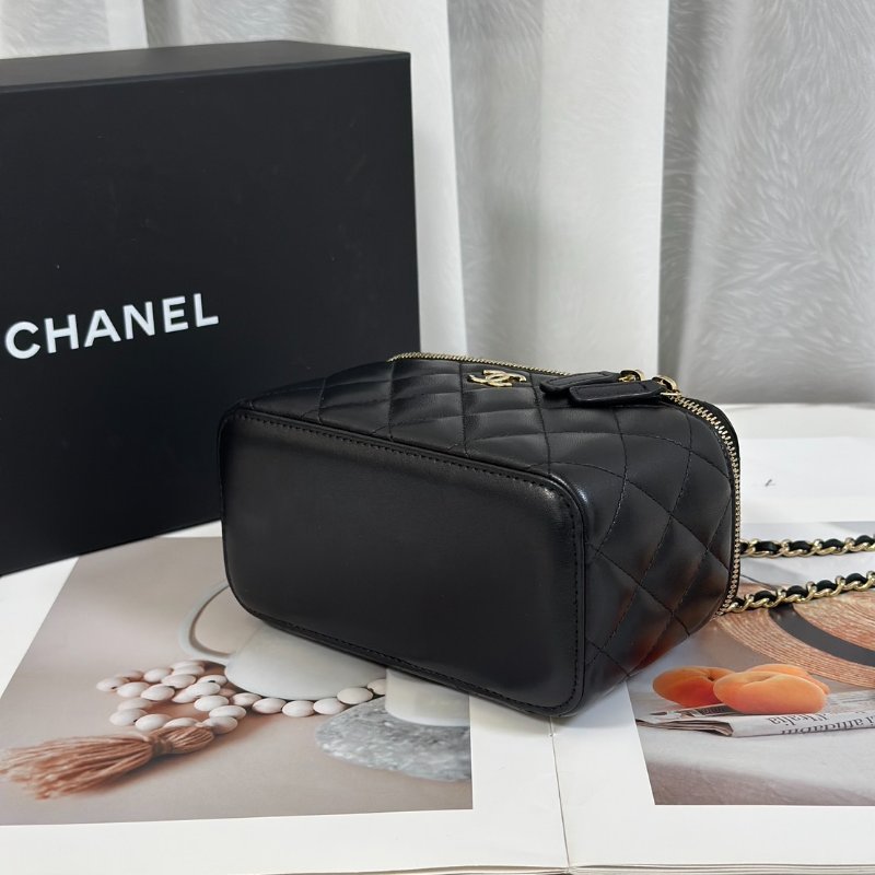 CHANEL Handle長盒子 - 黑金31開-5