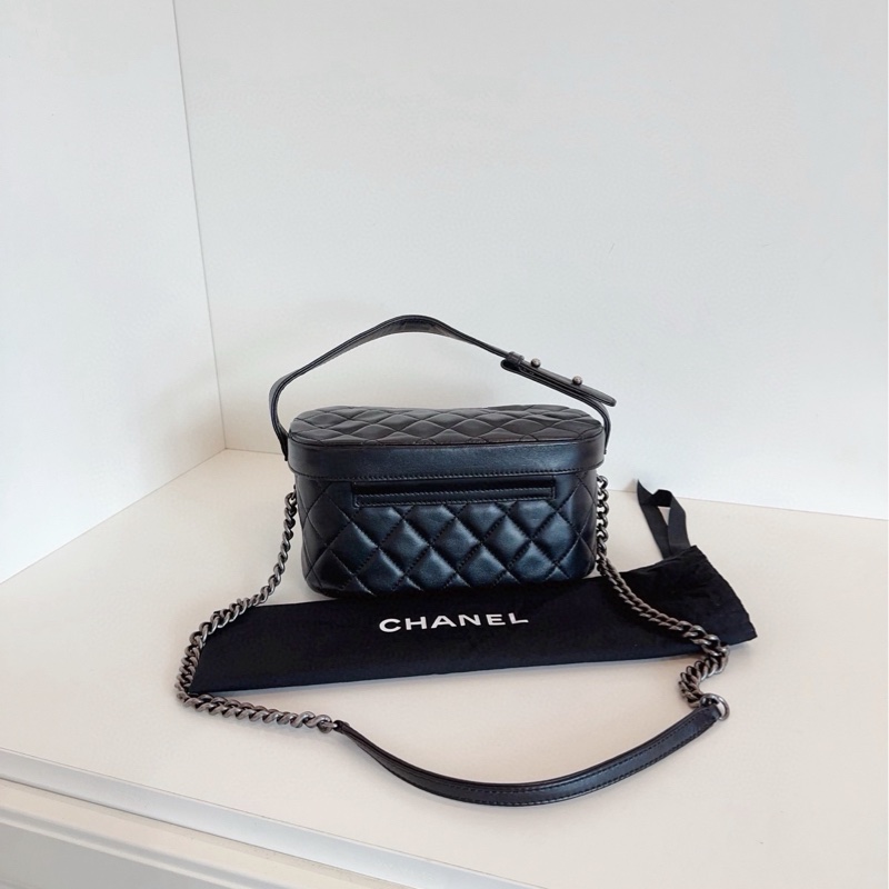 ✨Chanel 孟買黑銀盒子包 2way 超酷做舊 容量足夠 🖤-6