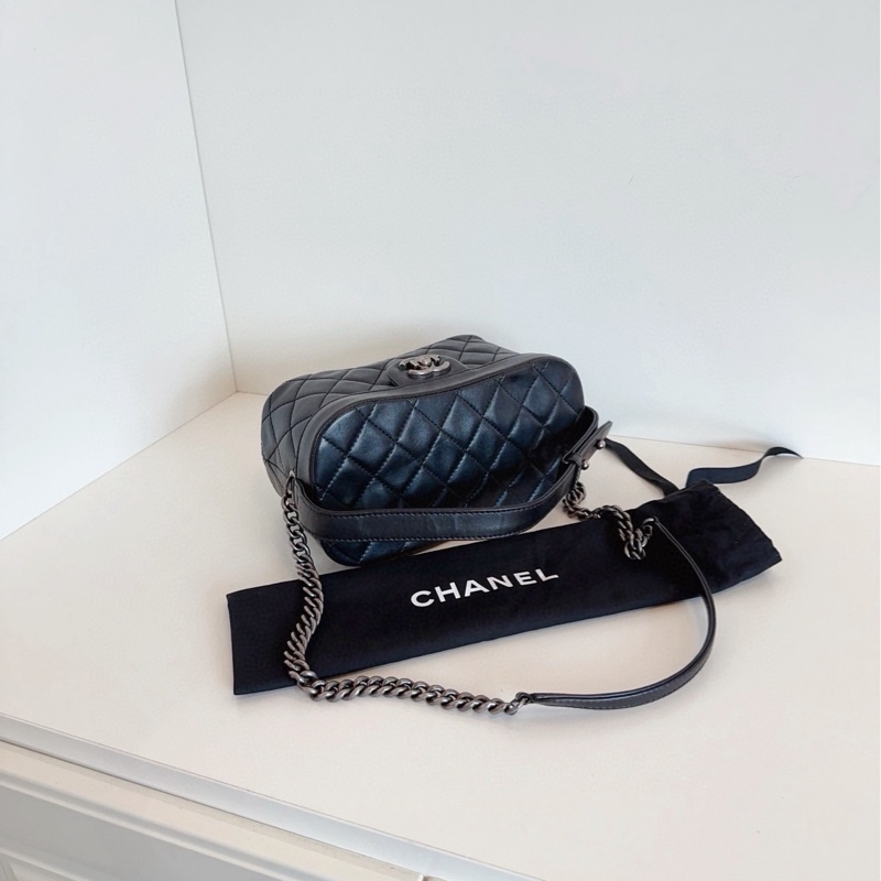 ✨Chanel 孟買黑銀盒子包 2way 超酷做舊 容量足夠 🖤-10