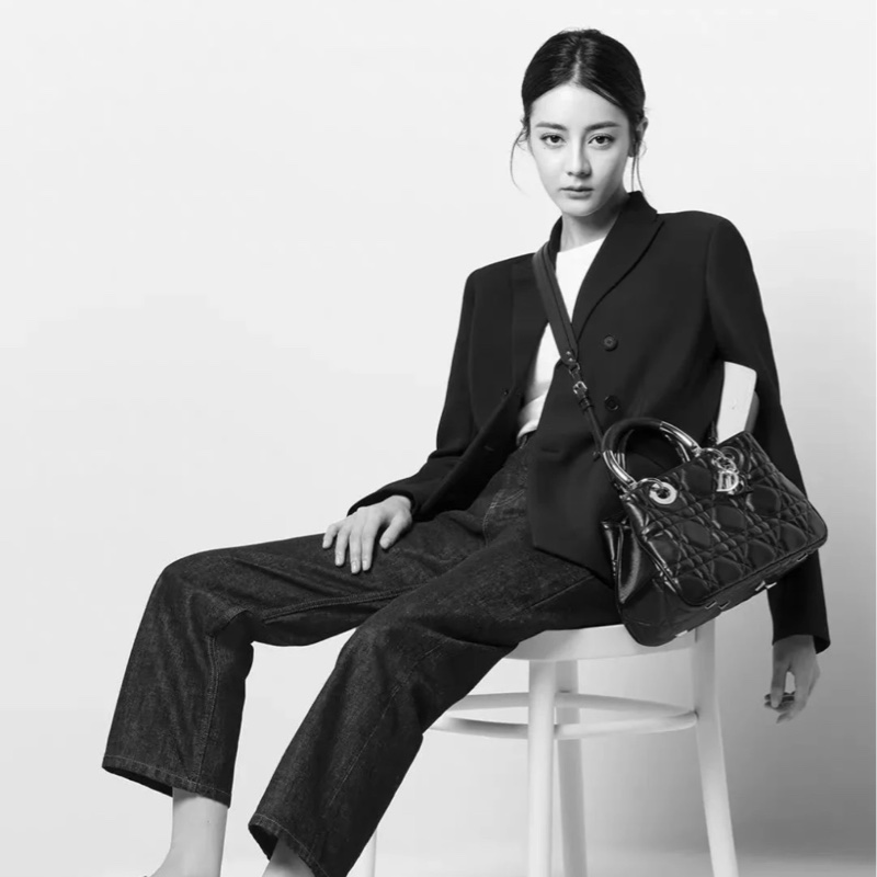 ✨Dior 黑金95.22bag 中號 Jisoo同款 99新🖤-1