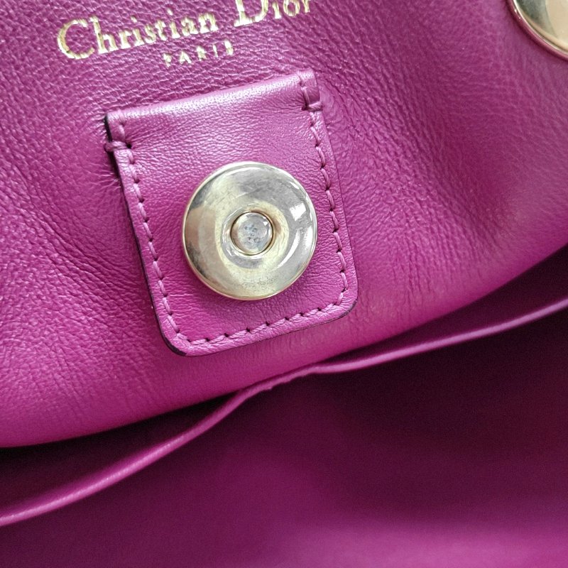 DIOR Diorissimo大號黑色牛皮手提包單肩包斜挎包金色五金-13