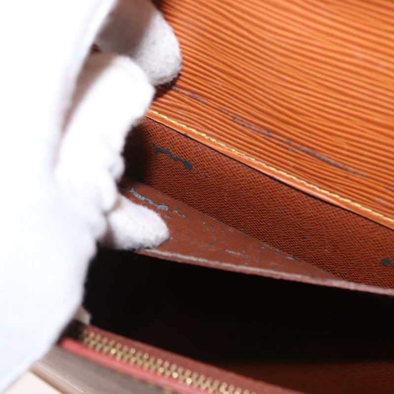 【日本直送】路易威登 Epi Porte Documents Bandouliere 棕色 M54468 Auth ep12652-24