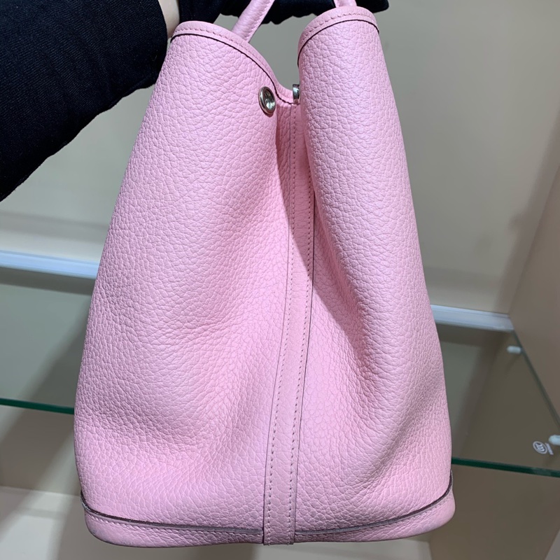 Hermes 愛馬仕 Garden Party 36 花園包 粉色 T刻 無附件-1