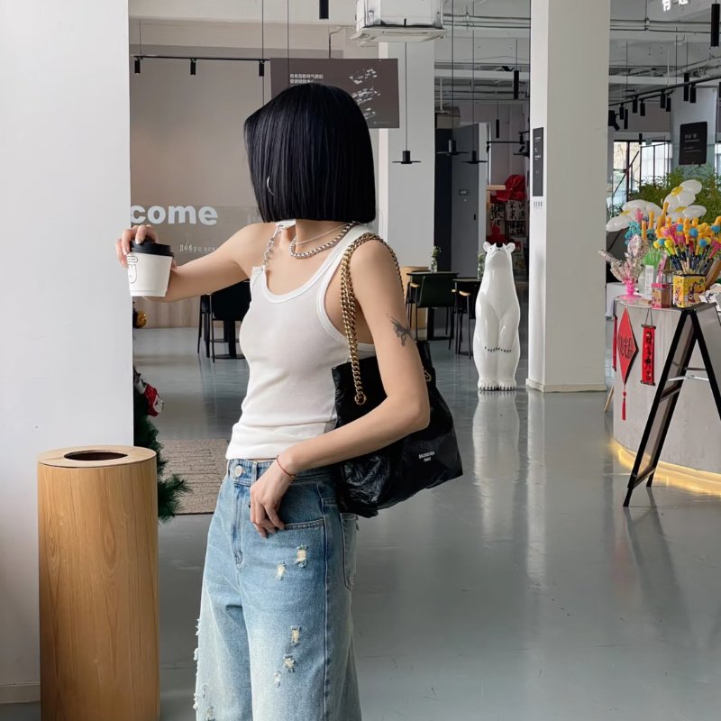 Balenciaga Crush復古小牛皮托特包 - 小號黑金-10