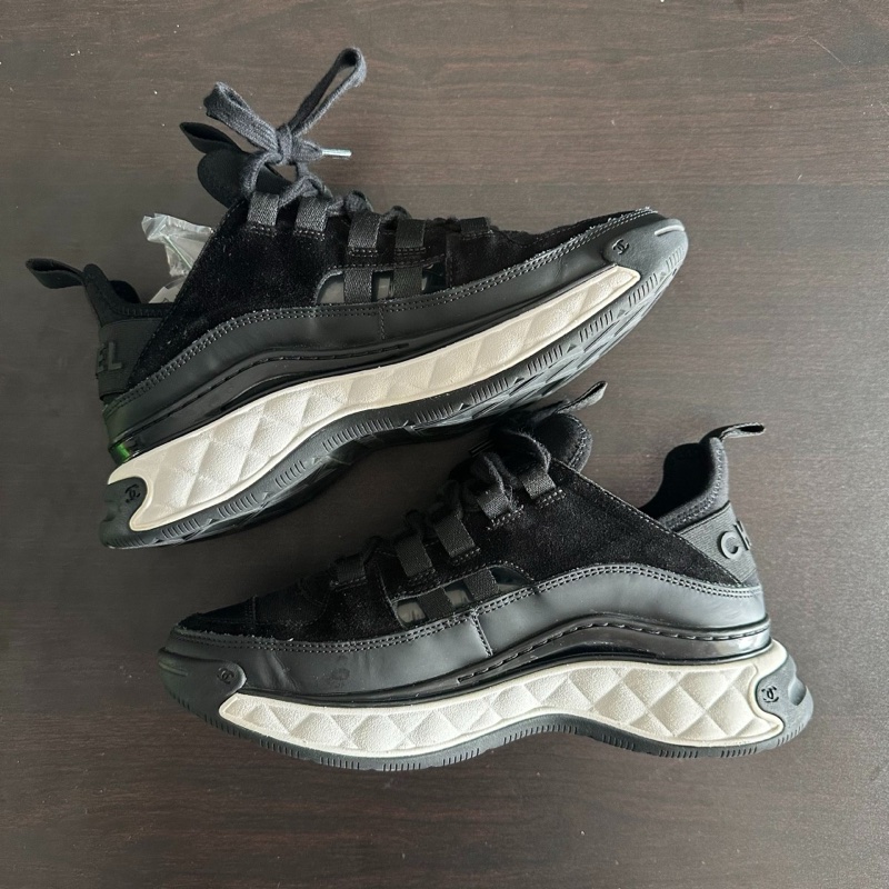 Chanel 香奈兒新款黑色厚底氣墊運動鞋 size：36碼-6