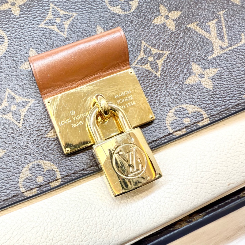 LV原花白鎖頭Vaugirard手提斜背包M44354-13