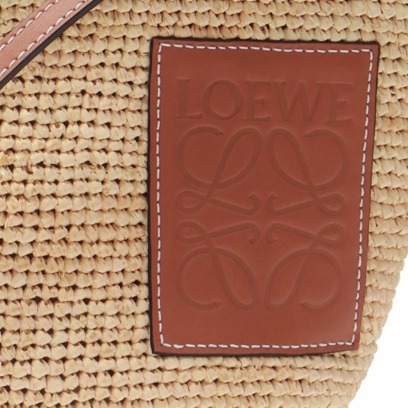 Loewe 女士 Pochette 酒椰纖維和牛皮革手提包均碼碼常規、27 X 11 X 17 CM-3
