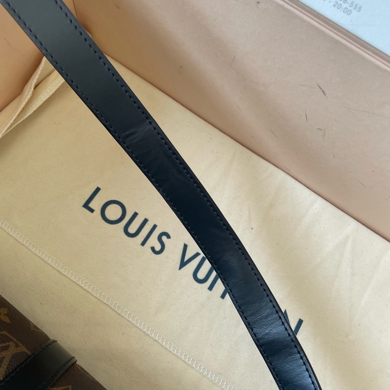 LouisVuitton路易威登 經典老花公文包  包包成色好 20年芯片款-7