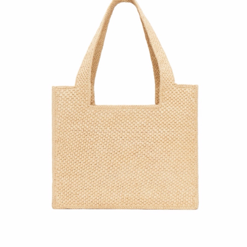 Loewe 女士 中號 LOEWE 拉菲草字體托特單肩包均碼碼中號、30cm*15cm*25.5cm-3