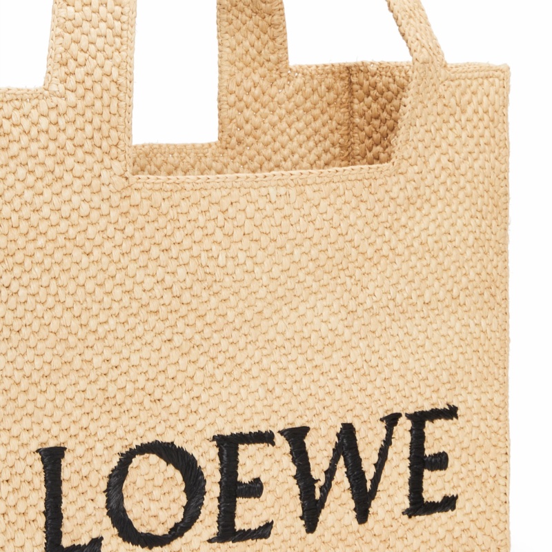 Loewe 女士 中號 LOEWE 拉菲草字體托特單肩包均碼碼中號、30cm*15cm*25.5cm-5
