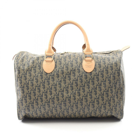 Christian Dior Trotter 手提包，帆布皮革，卡其色、海軍藍、米色，二手女款