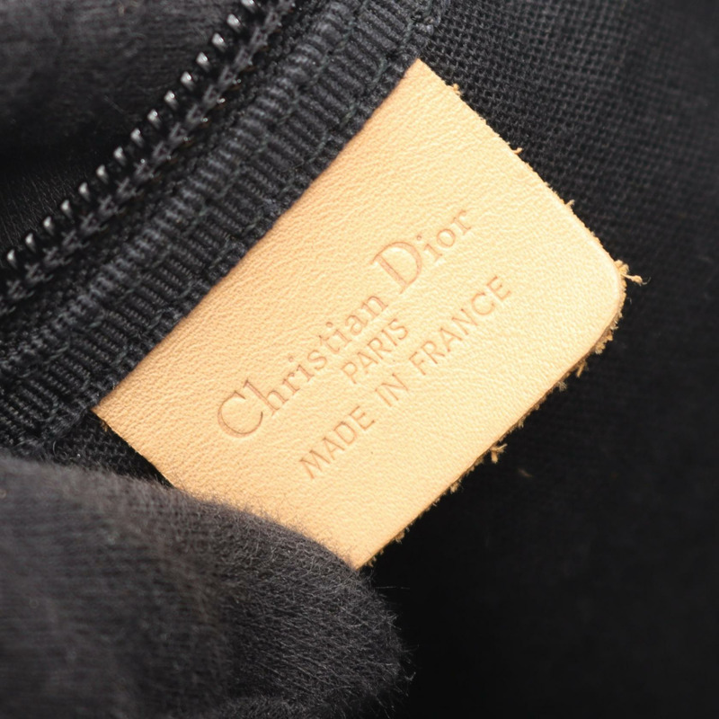 Christian Dior Trotter 手提包，帆布皮革，卡其色、海軍藍、米色，二手女款-3