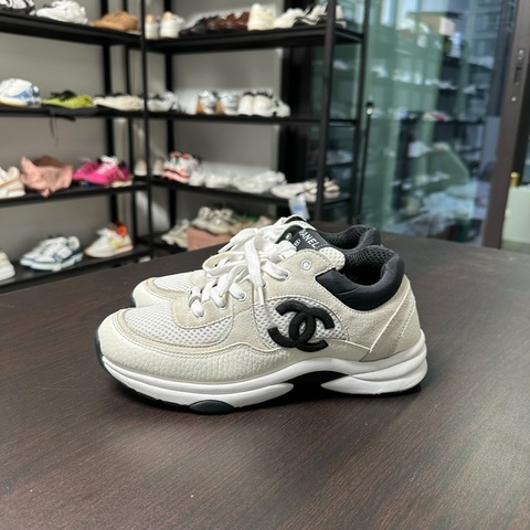 Chanel香奈兒黑白熊貓運動鞋 size：36.5碼