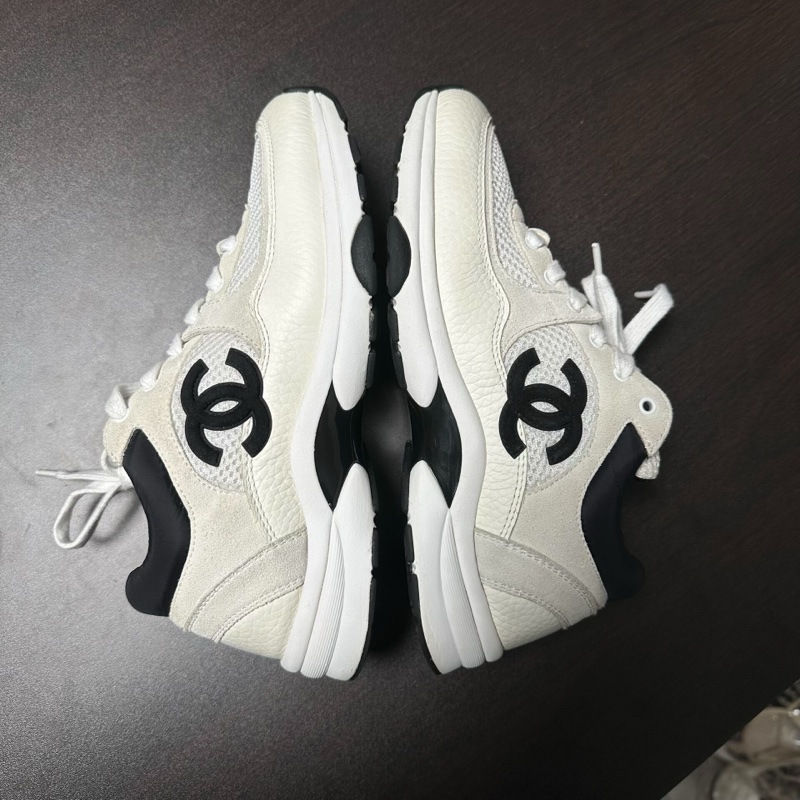 Chanel香奈兒黑白熊貓運動鞋 size：36.5碼-3