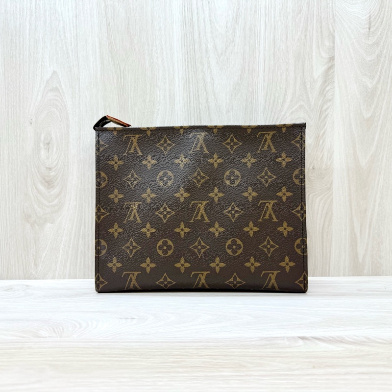 LV原花一字拉Toiltry Pouch On Chain肩背包M81412-1