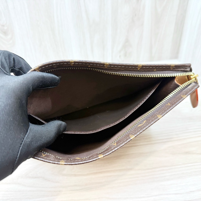 LV原花一字拉Toiltry Pouch On Chain肩背包M81412-8