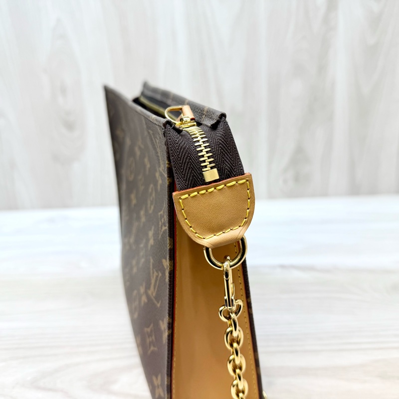 LV原花一字拉Toiltry Pouch On Chain肩背包M81412-12