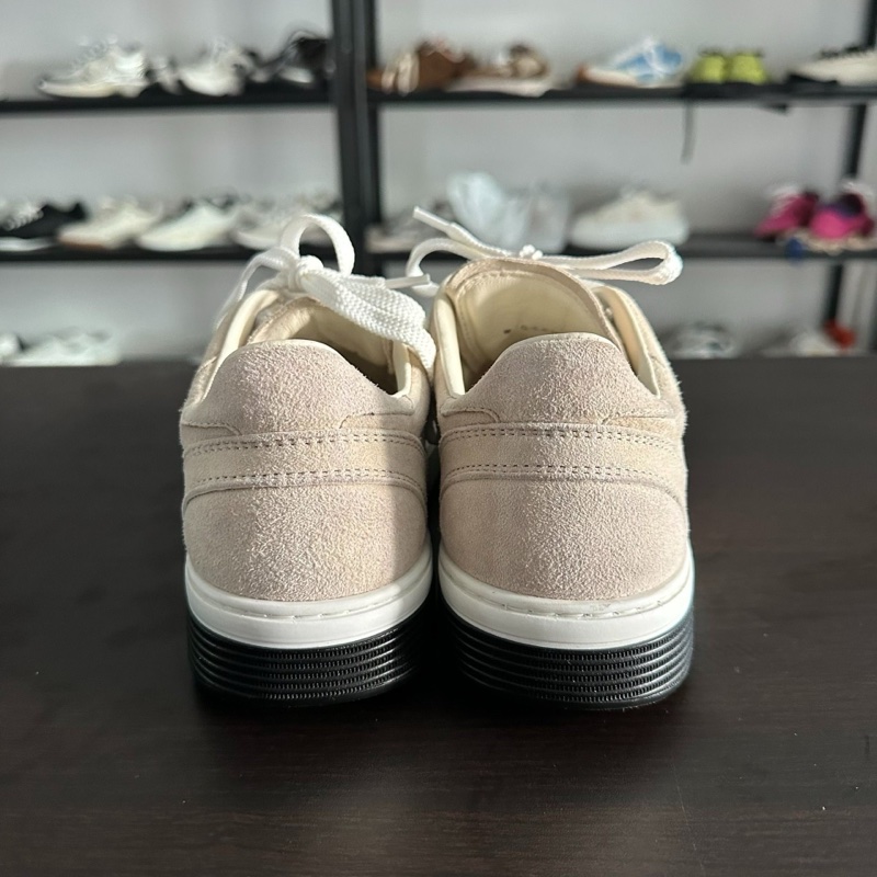 Chanel香奈兒 空軍雙c麂皮板鞋棕色 size：37-4