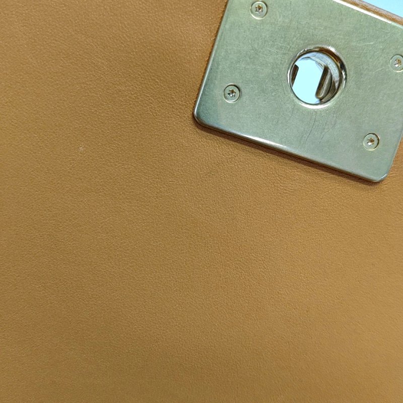 CHANEL黃色羊皮單肩包金色五金23開可拆卸肩-10