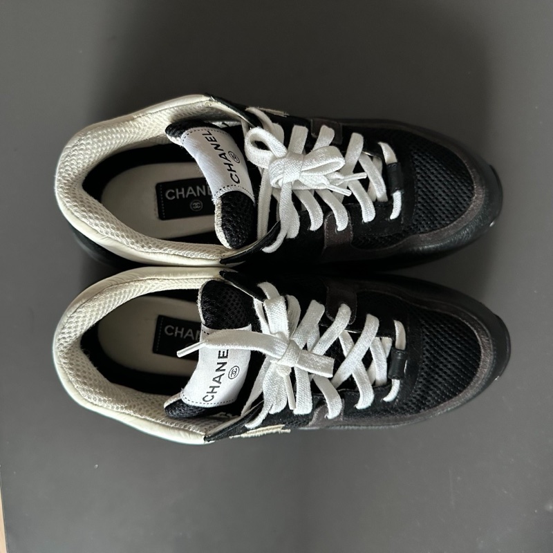 Chanel黑白熊貓雙c運動鞋 size：41 碼-5