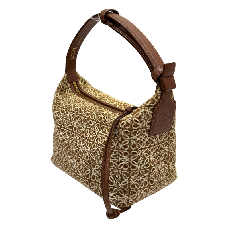 棕色 Anagram 帆布 Cubi Bag 【LOEWE 羅威】 A906K75X06-1