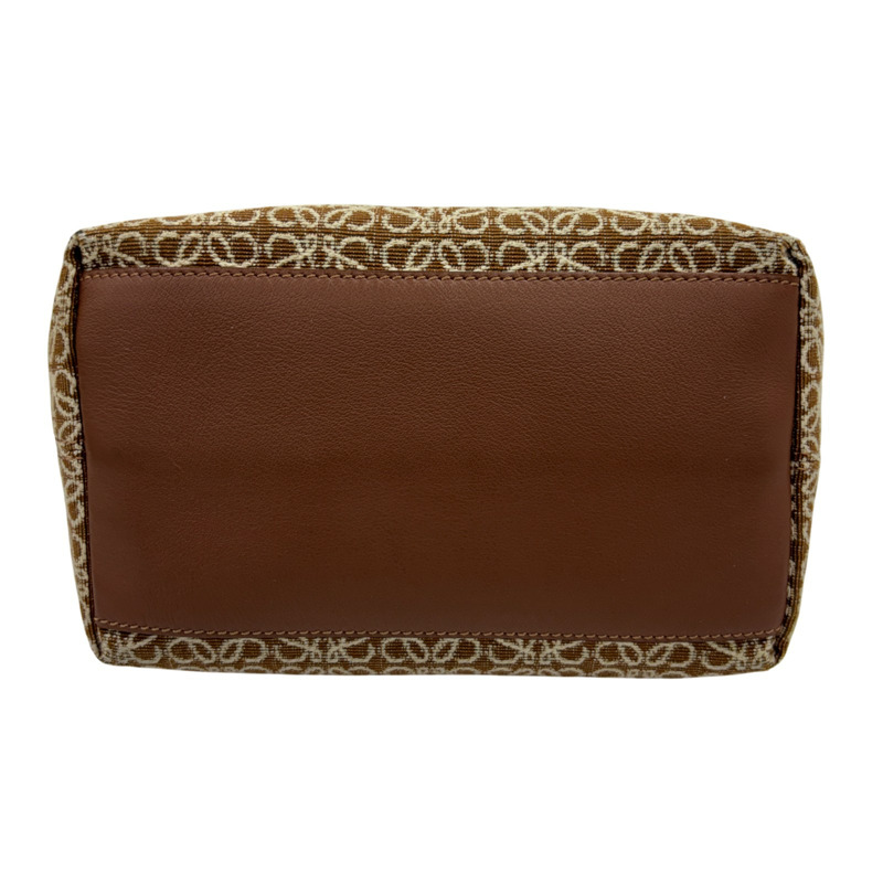 棕色 Anagram 帆布 Cubi Bag 【LOEWE 羅威】 A906K75X06-3