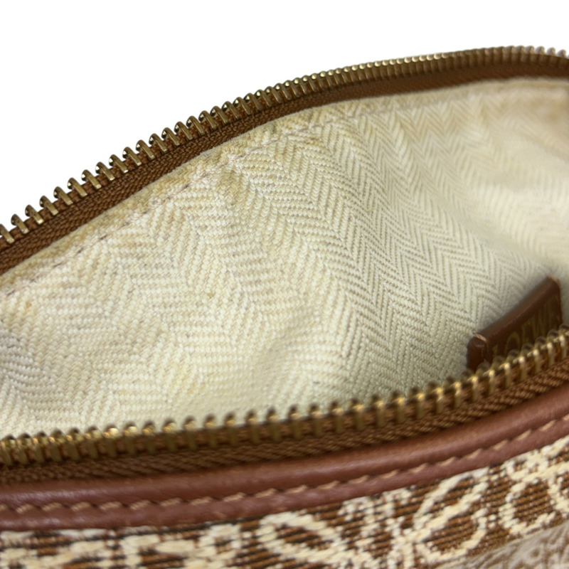 棕色 Anagram 帆布 Cubi Bag 【LOEWE 羅威】 A906K75X06-9