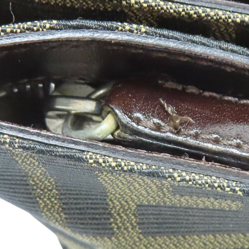 棕色 Zucca帆布 肩背包【FENDI 芬迪】 0915885992-14