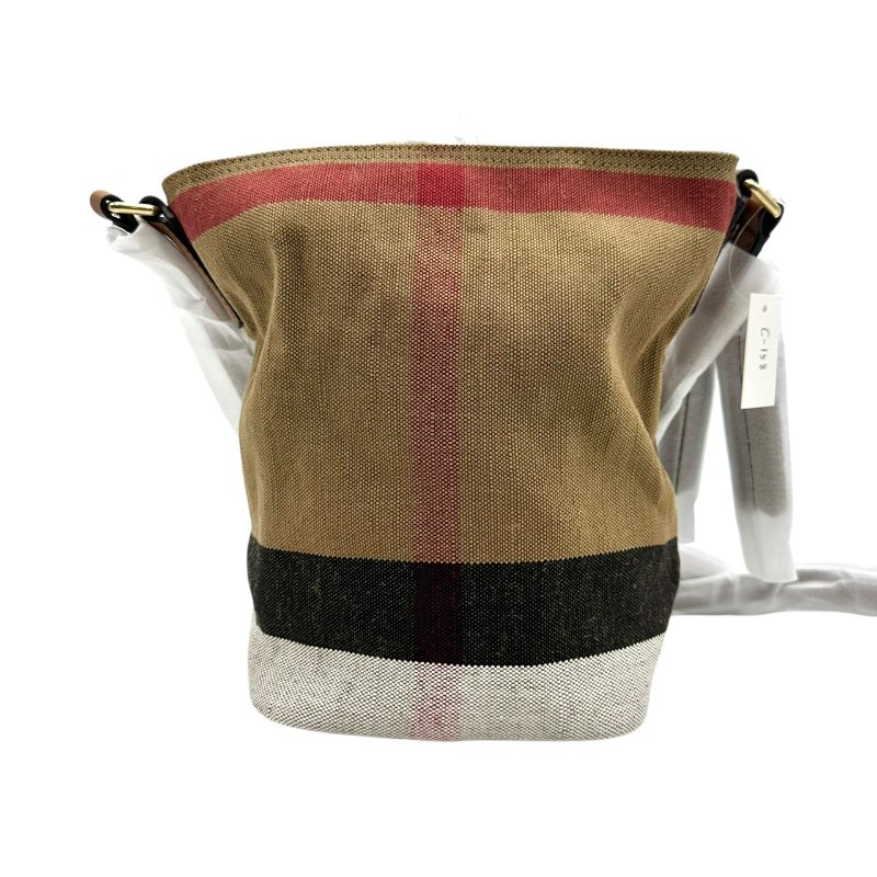 【美收精品】Burberry 帆布水桶包 C-158【隔月月中將轉賣至日本 上架期限30天】-0