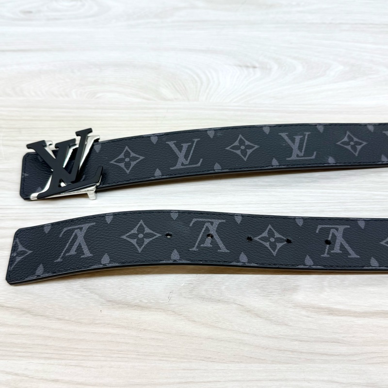 LV黑灰LV Shake 40毫米雙面皮帶 M0714U-4