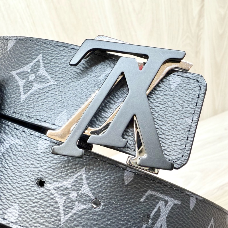 LV黑灰LV Shake 40毫米雙面皮帶 M0714U-6