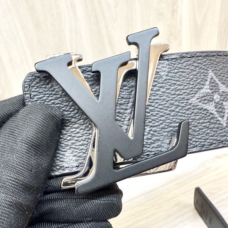 LV黑灰LV Shake 40毫米雙面皮帶 M0714U-7