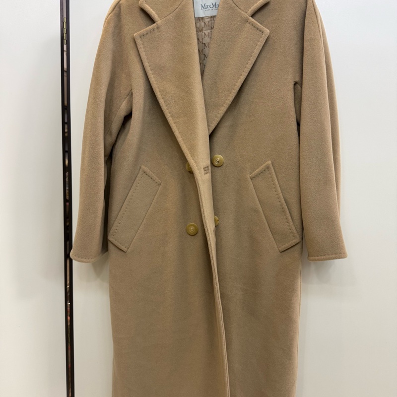 Max mara 麥絲瑪拉 101801 駝色羊毛大衣 34碼150/76A-0
