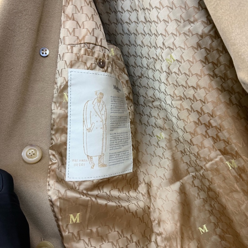 Max mara 麥絲瑪拉 101801 駝色羊毛大衣 34碼150/76A-6