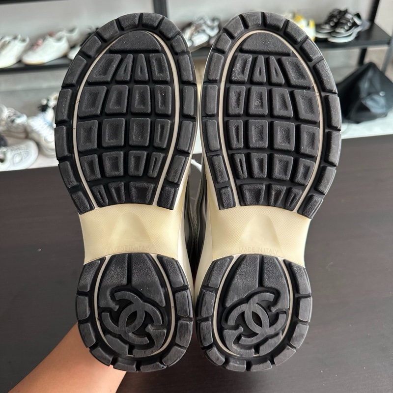 Chanel香奈兒銀角大王雙c運動鞋 37碼 98新-6