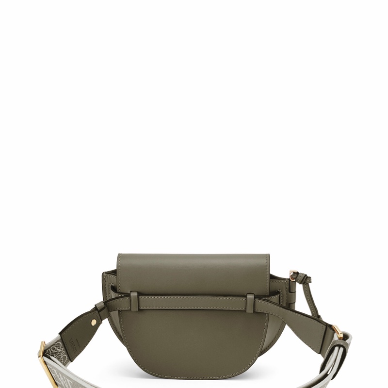 Loewe 女士 Mini Gate Dual 徽標細節單肩包均碼碼MINI、21cm*9.5cm*12.5cm-1