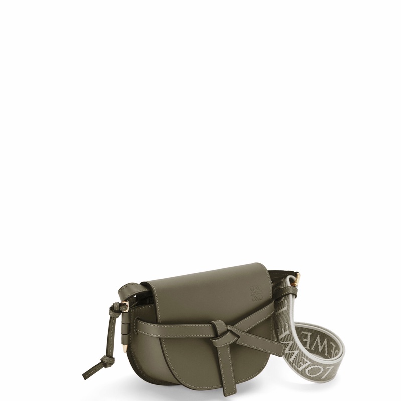 Loewe 女士 Mini Gate Dual 徽標細節單肩包均碼碼MINI、21cm*9.5cm*12.5cm-2