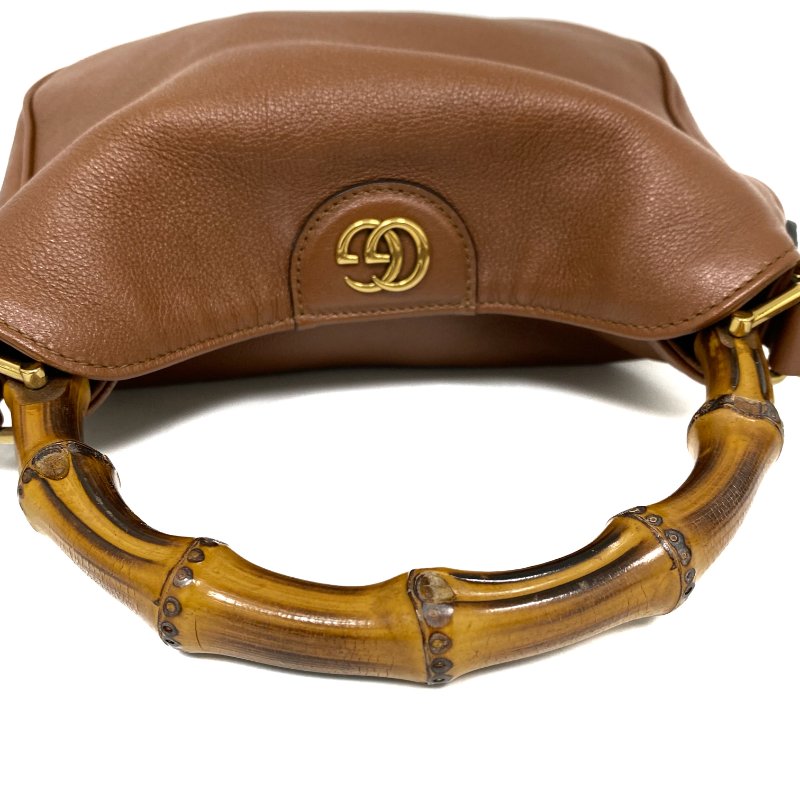 △ Gucci 古馳 Brown Calfskin Bamboo Diana Small Size 2 Way Bag 746251 啡色小牛皮竹柄兩用袋 - 257027385-6
