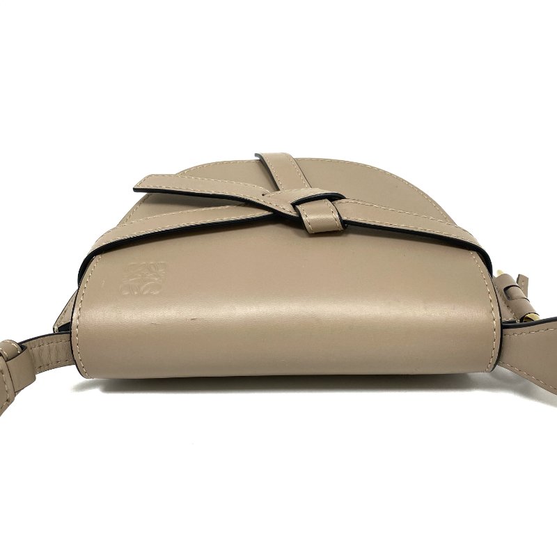 △ Loewe 羅意威 Mini Gate Beige Calfskin Shoulder Bag 淺褐色小牛皮肩背袋 -257027906-6