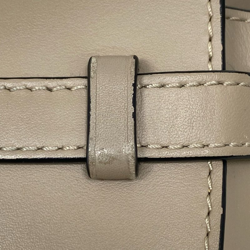 △ Loewe 羅意威 Mini Gate Beige Calfskin Shoulder Bag 淺褐色小牛皮肩背袋 -257027906-12