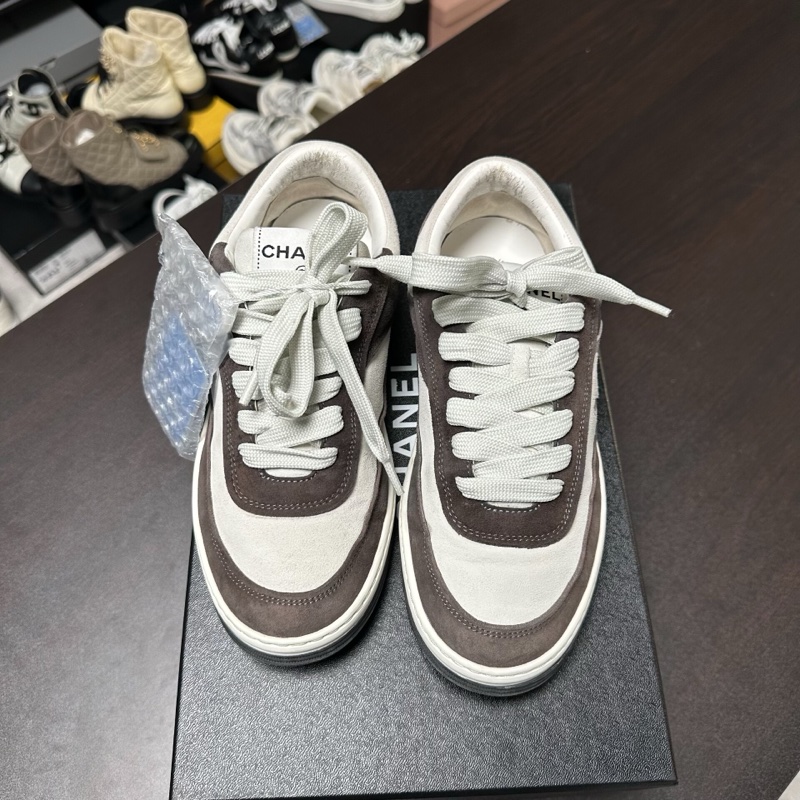 Chanel香奈兒黑白熊貓雙C板鞋 37.5碼95新-1