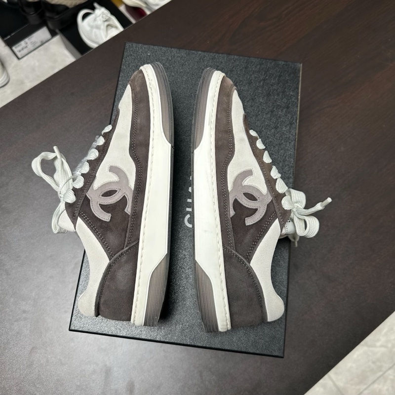 Chanel香奈兒黑白熊貓雙C板鞋 37.5碼95新-3