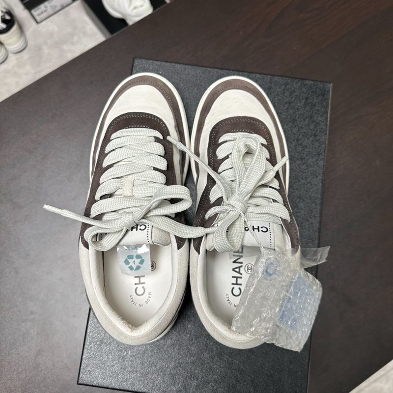 Chanel香奈兒黑白熊貓雙C板鞋 37.5碼95新-4