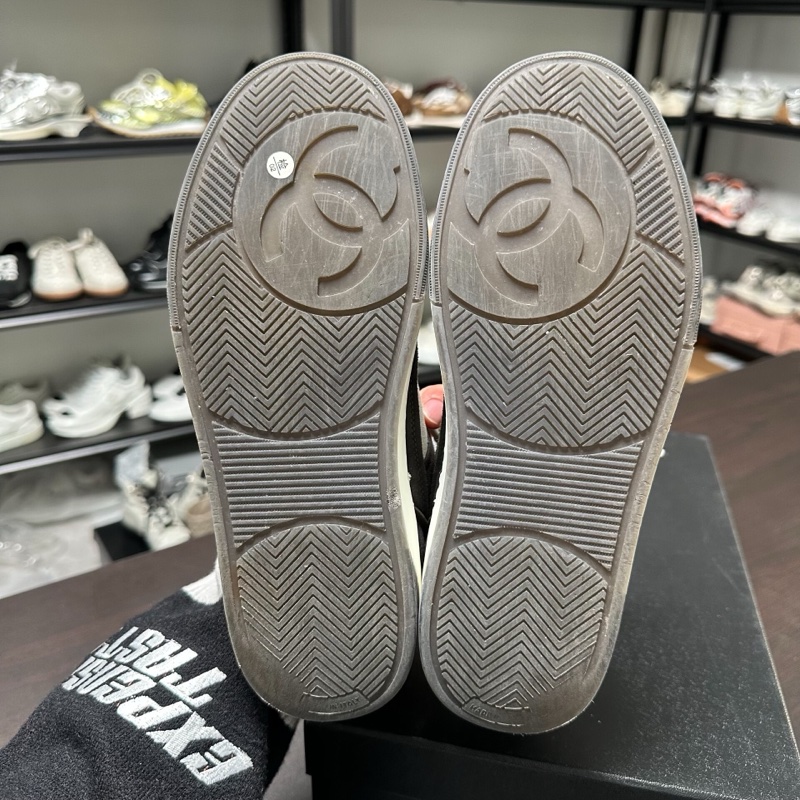 Chanel香奈兒黑白熊貓雙C板鞋 37.5碼95新-6