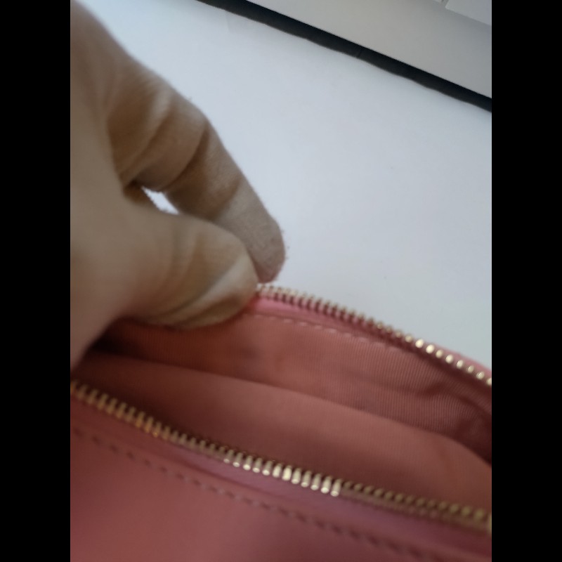 Chanel 粉色皮菱格腰包/胸口包-20